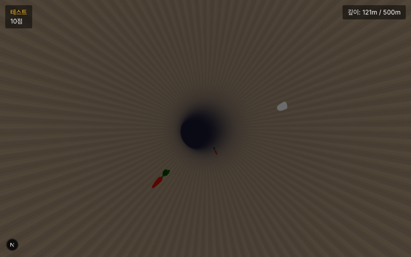 A single untextured gray 3D bunny model floating in a dark empty void