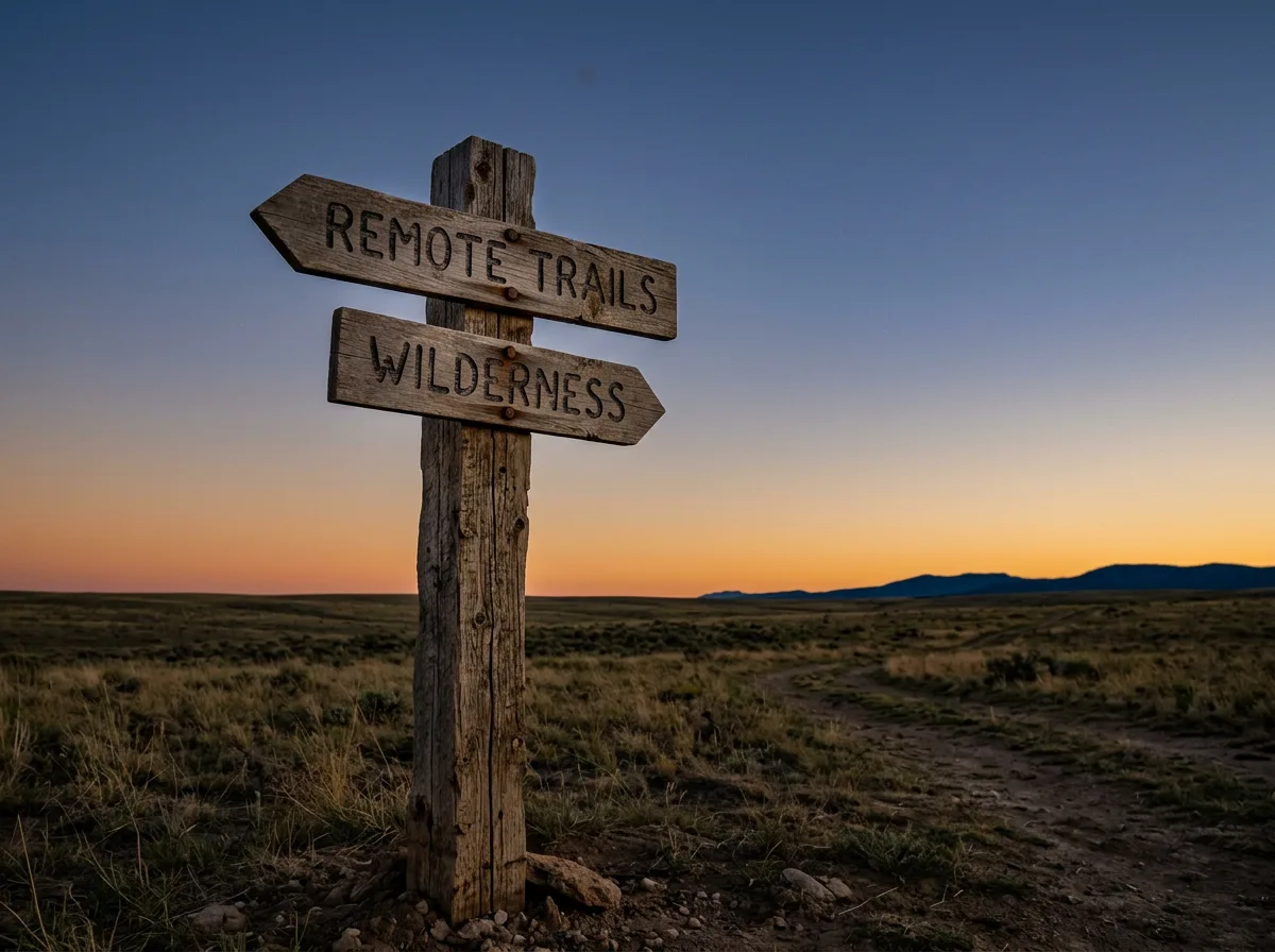 Signpost with two arrows pointing in opposite directions at dusk symbolizing a switching decision